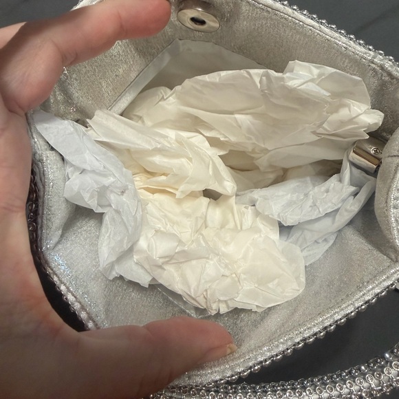 Ubaymax Silver Rhinestone‎ Handbag - Picture 4 of 6